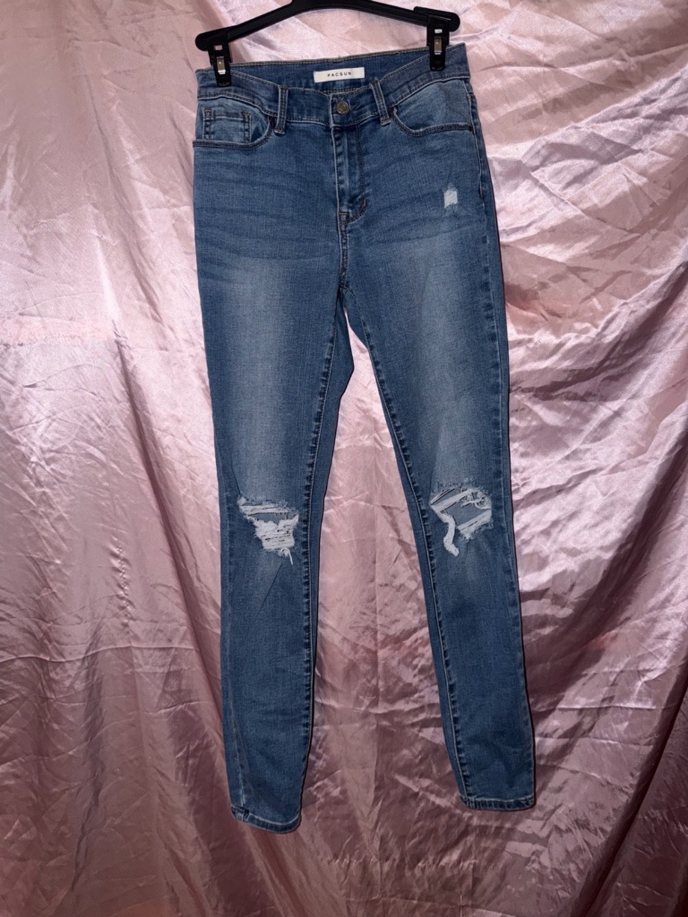 PacSun High-Rise Distressed Skinny Jeggings